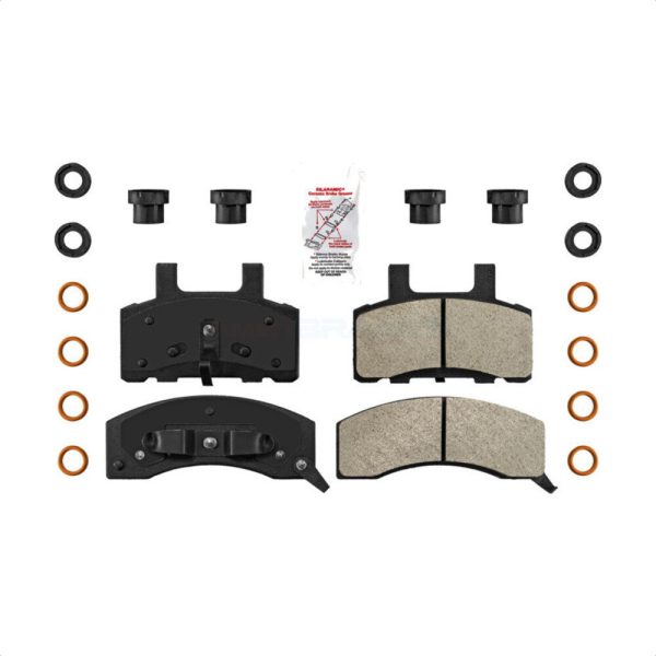 [Front] Semi-Metallic Disc Brake Pads NWF-PRM370 For Chevrolet GMC Dodge K2500