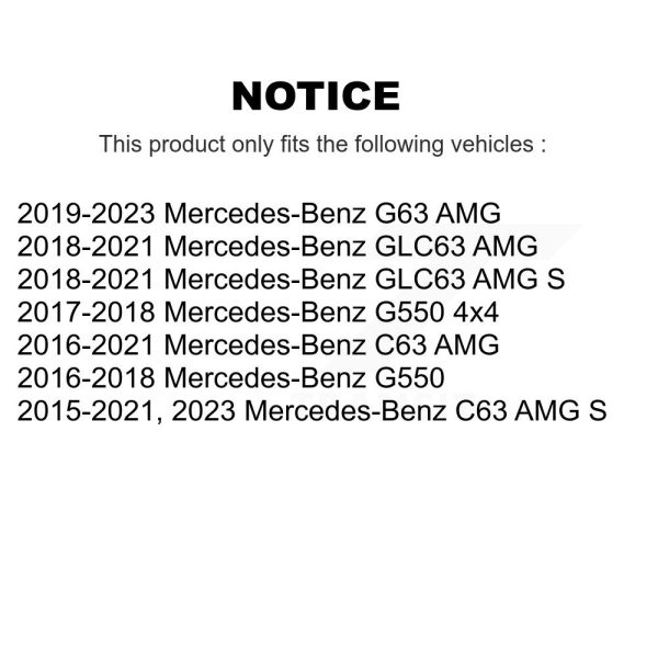 Air Filter 57-WA10412 For Mercedes-Benz G63 AMG C63 S GLC63 G550 4x4 - Image 2
