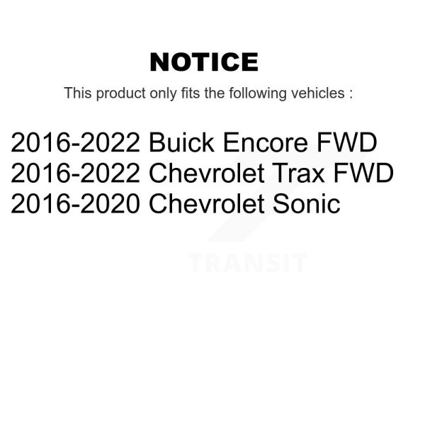 [Rear] Wheel Bearing Hub Assembly 70-512572 For Buick Encore Chevrolet Trax - Image 2
