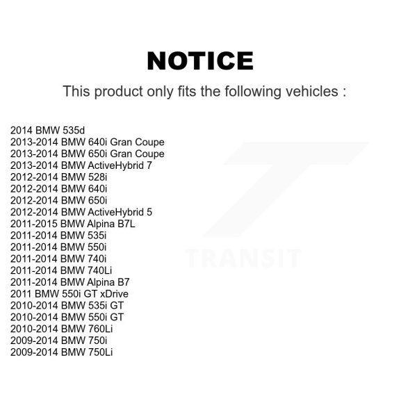 [Front] Wheel Bearing Hub Assembly 70-513323 For BMW 650i 535i 750Li 750i 550i 5 - Image 2