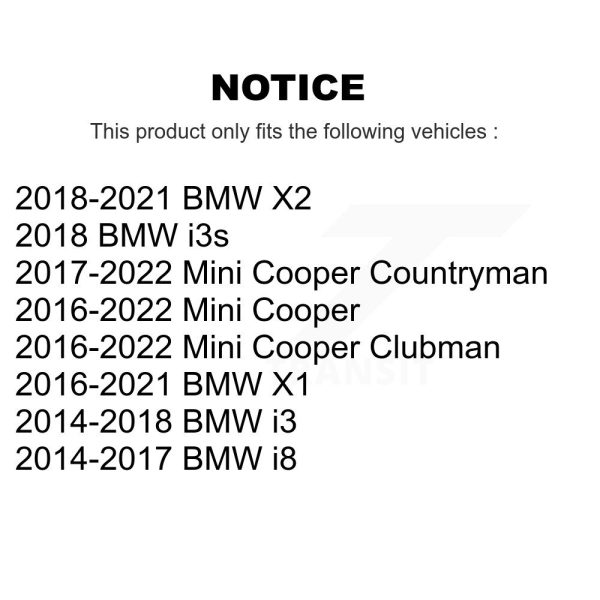 Wheel Bearing Hub Assembly 70-513390 For Mini BMW X1 Cooper Countryman X2 i3 - Image 2