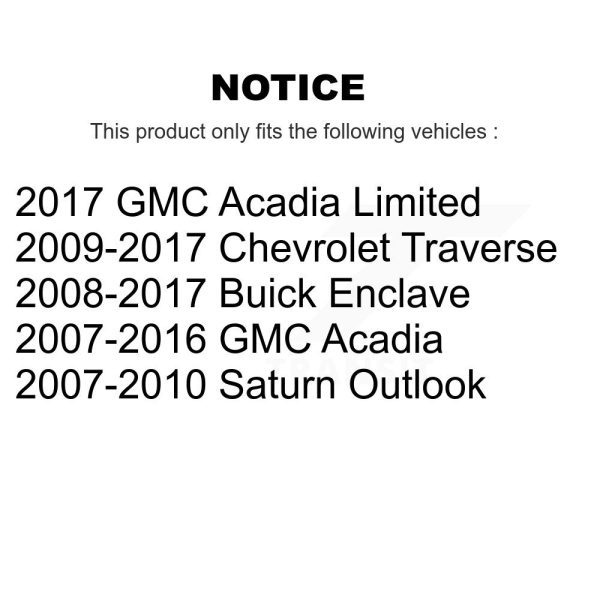 [Front Outer] Steering Tie Rod End 72-ES800286 For GMC Acadia Buick Enclave - Image 2