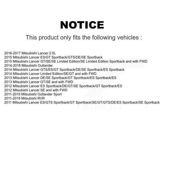 [Front Inner] Steering Tie Rod End 72-EV801085 For Mitsubishi RVR Lancer Sport - Image 2