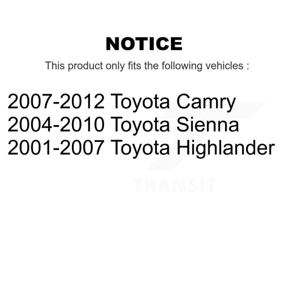 [Front Lower Rearward] Suspension Control Arm Bushing 72-K200780 For Toyota - Image 2