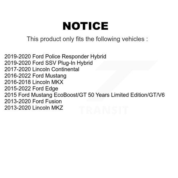 [Rear] Suspension Stabilizer Bar Link Kit 72-K750744 For Ford Edge Fusion MKX - Image 2