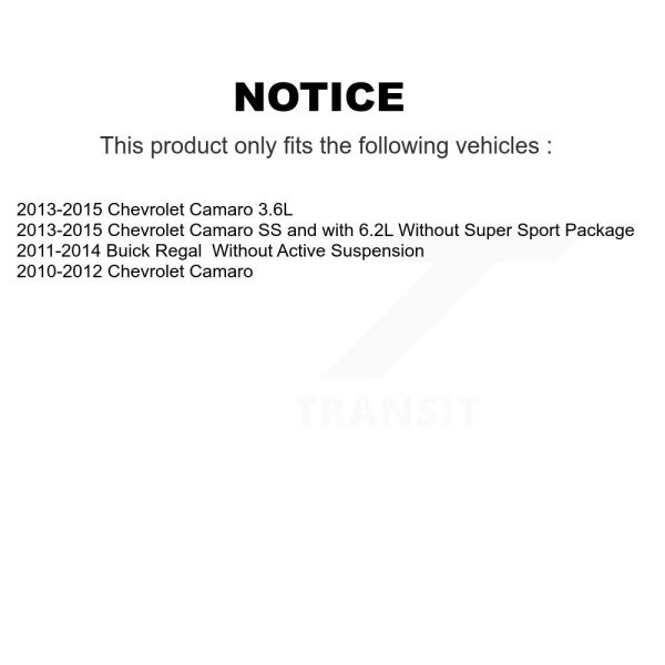 [Front] Suspension Strut Hardware Kit 73-907991 For Chevrolet Camaro Buick Regal - Image 2