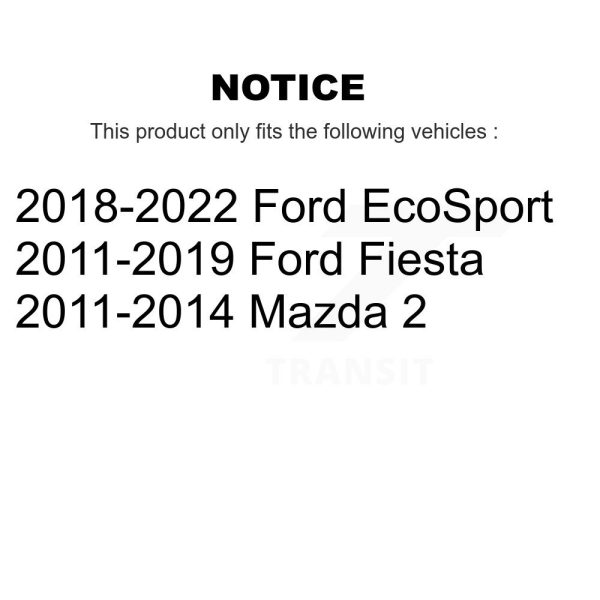 [Rear] Suspension Strut Hardware Kit 73-907997 For Ford Fiesta EcoSport Mazda 2 - Image 2