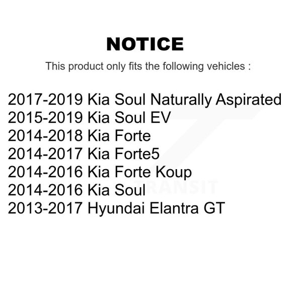 [Front] Suspension Strut Hardware Kit 73-TQ5862 For Kia Soul Forte Hyundai GT EV - Image 2