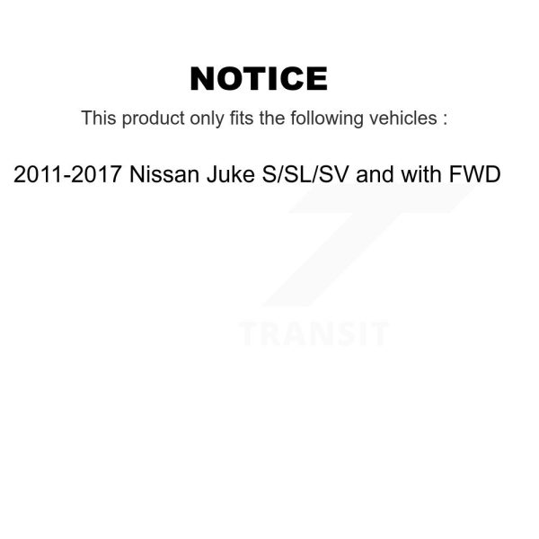 [Rear] Shock Absorber 78-37352 For 2011-2017 Nissan Juke S SV SL with FWD - Image 2