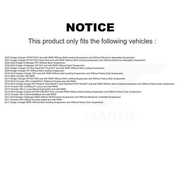 [Front] Suspension Strut 78-72665 For Dodge Charger Chrysler 300 Challenger - Image 2