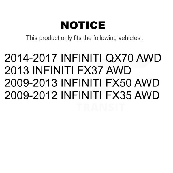 [Front Right] Suspension Strut 78-72702 For INFINITI FX35 QX70 FX50 FX37 AWD - Image 2