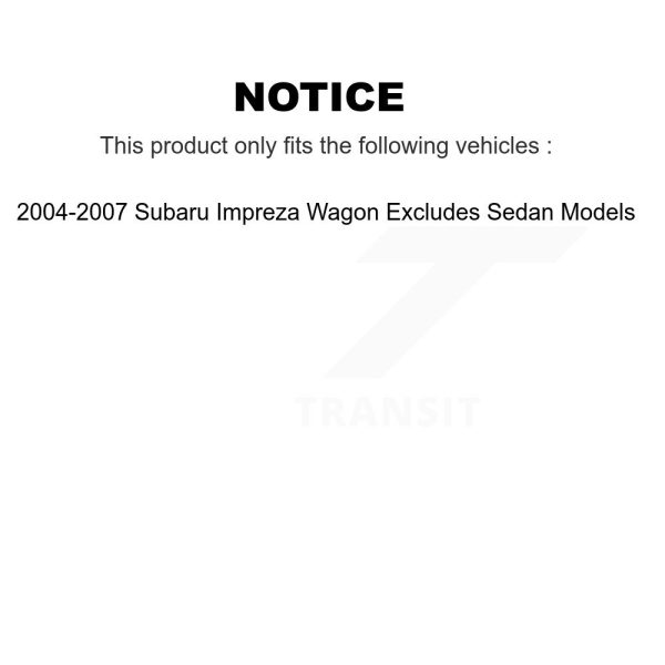 [Rear Left] Suspension Strut Coil Spring Assembly 78A-15335 For Subaru Impreza - Image 2