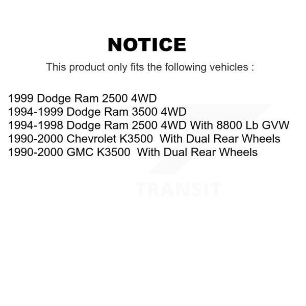 [Front] Disc Brake Rotor 8-56324 For Dodge Ram 2500 K3500 3500 Chevrolet GMC - Image 2