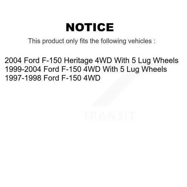 [Front] Disc Brake Rotor 8-66630 For Ford F-150 Heritage 4WD - Image 2