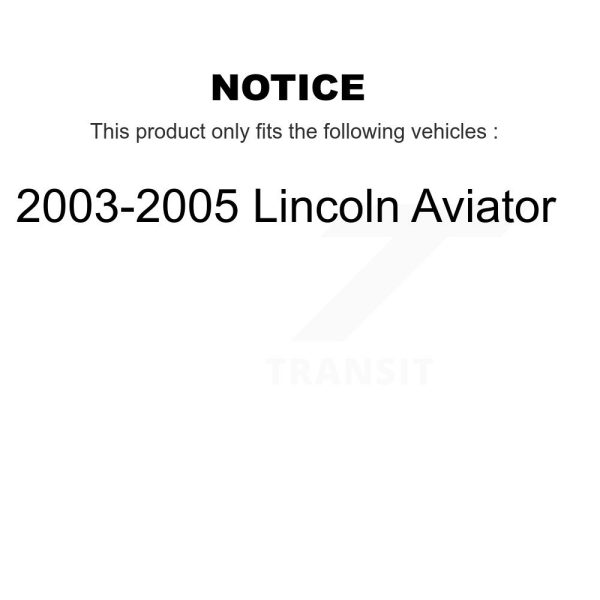[Rear] Disc Brake Rotor 8-680167 For 2003-2005 Lincoln Aviator - Image 2