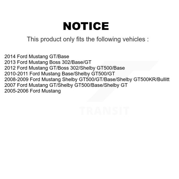[Rear] Disc Brake Rotor 8-680318 For Ford Mustang - Image 2