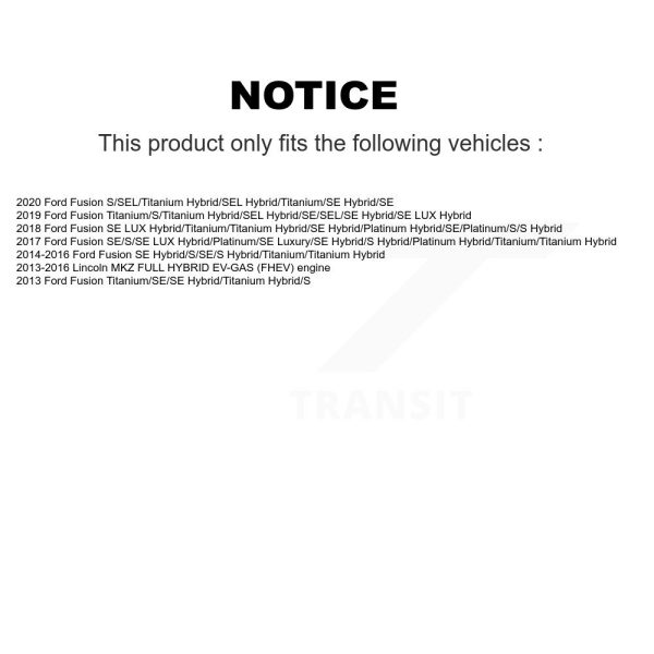 [Rear] Disc Brake Rotor 8-681012 For Ford Fusion Lincoln MKZ - Image 2