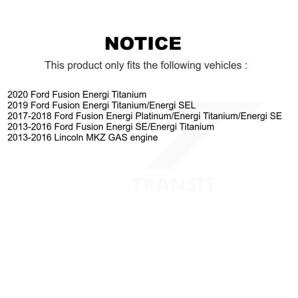 [Front] Disc Brake Rotor 8-681015 For Ford Fusion Lincoln MKZ - Image 2