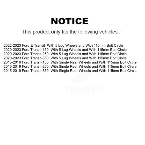 [Front] Disc Brake Rotor 8-682343 For Ford Transit-250 Transit-150 Transit-350 - Image 2