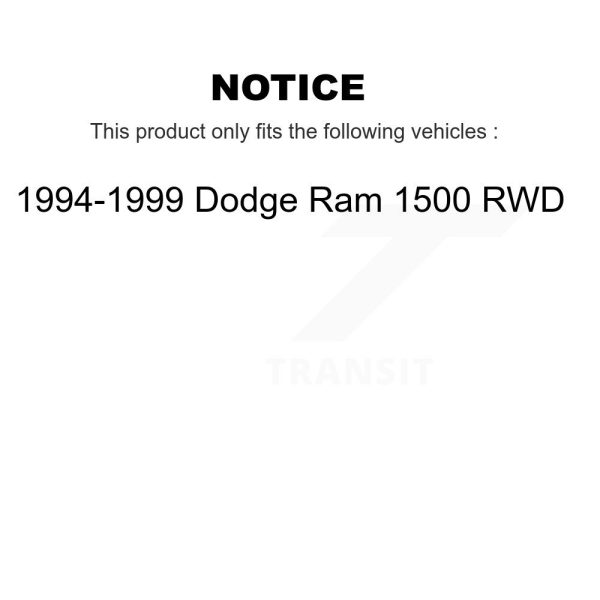 [Front] Disc Brake Rotor Hub Assembly 8-76446 For 1994-1999 Dodge Ram 1500 RWD - Image 2