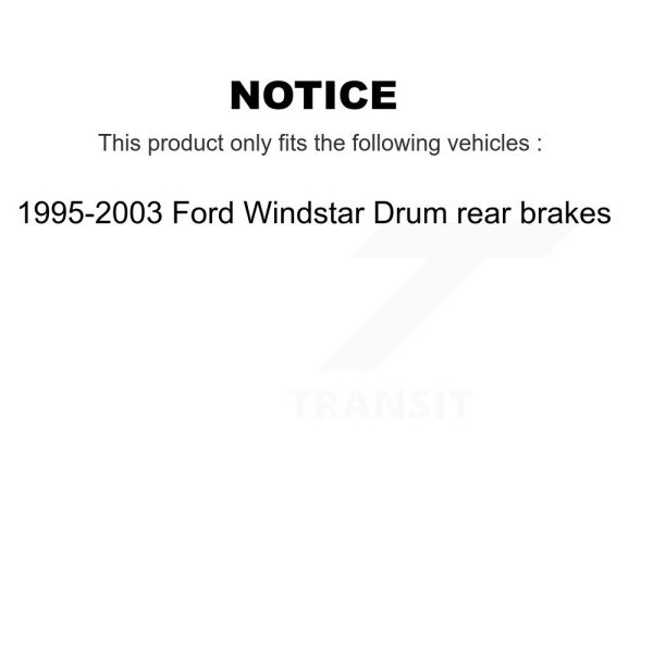 [Rear] Brake Drum 8-9570 For 1995-2003 Ford Windstar rear brakes - Image 2