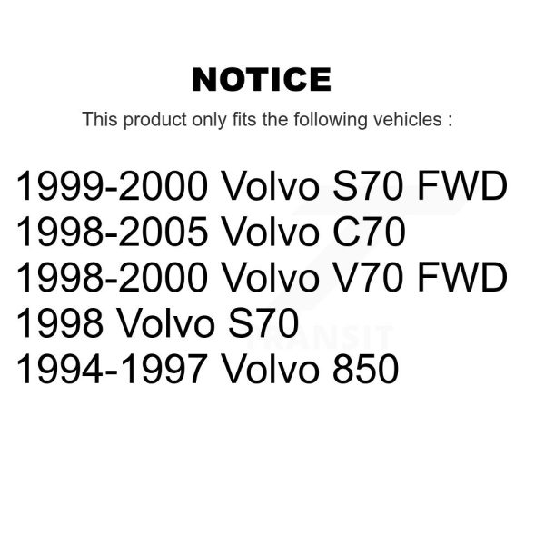 [Rear] Disc Brake Rotor 8-96515 For Volvo S70 850 V70 C70 - Image 2