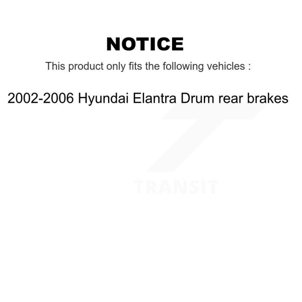 [Rear] Brake Drum 8-9754 For 2002-2006 Hyundai Elantra rear brakes - Image 2