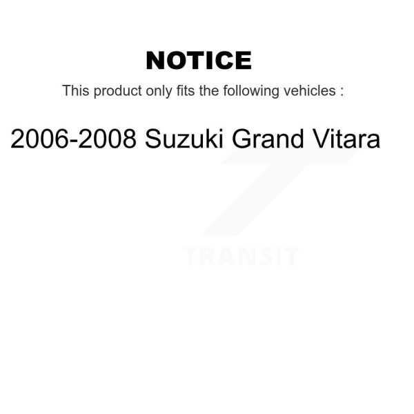 [Rear] Brake Drum 8-9791 For 2006-2008 Suzuki Grand Vitara - Image 2