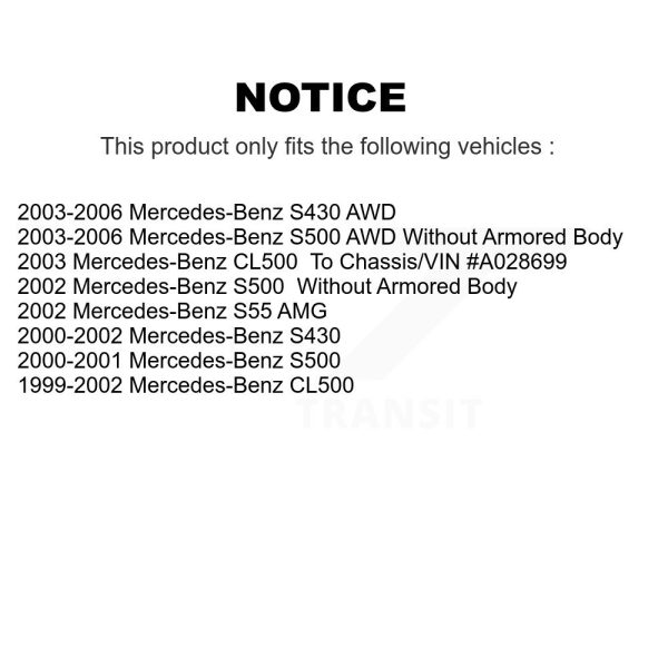 [Rear] Disc Brake Rotor 8-980039 For Mercedes-Benz S430 S500 CL500 S55 AMG - Image 2