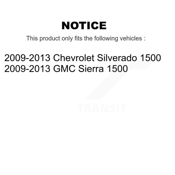 [Rear] Brake Drum 8-9801 For 2009-2013 GMC Sierra 1500 Chevrolet Silverado - Image 2