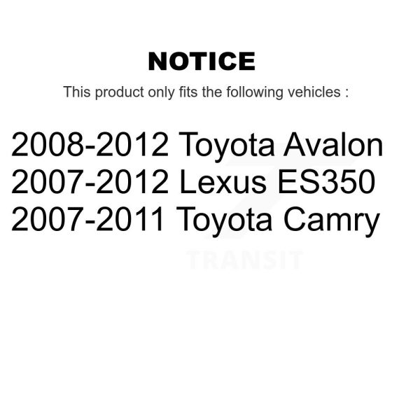 [Rear] Disc Brake Rotor 8-980467 For Toyota Camry Lexus ES350 Avalon - Image 2