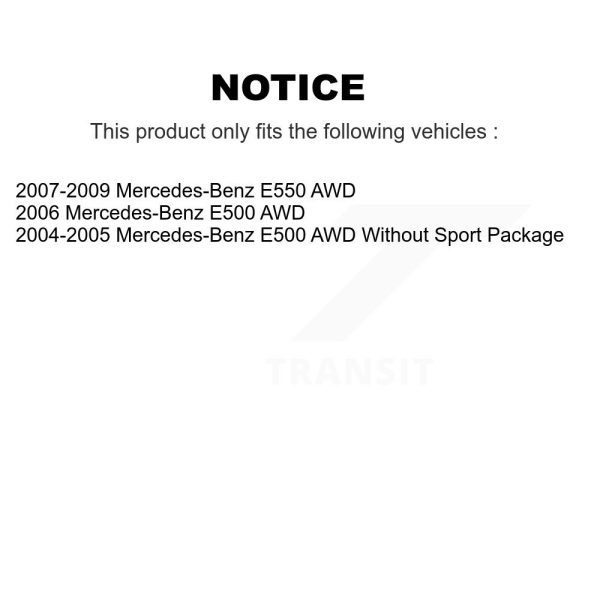 [Front] Disc Brake Rotor 8-980520 For Mercedes-Benz E500 E550 AWD - Image 2