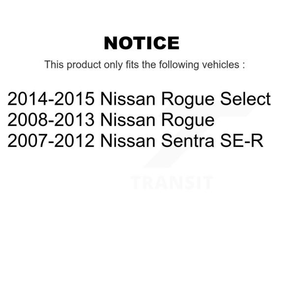 [Front] Disc Brake Rotor 8-980637 For Nissan Rogue Sentra Select - Image 2