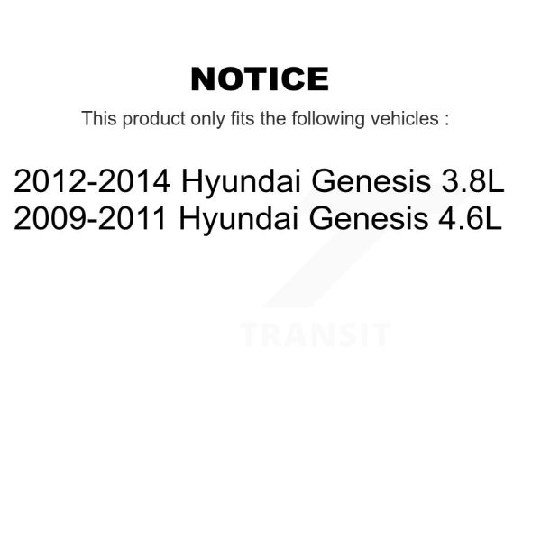[Front] Disc Brake Rotor 8-980711 For Hyundai Genesis - Image 2