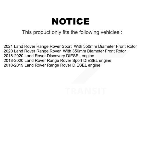 [Front] Disc Brake Rotor 8-982438 For Land Rover Range Sport Discovery - Image 2