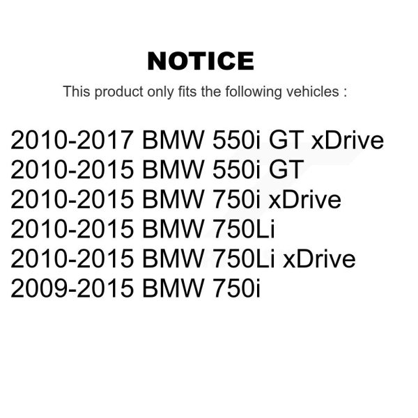 [Front Right] Disc Brake Rotor 8-TQ8248 For BMW 750i xDrive 750Li 550i GT - Image 2