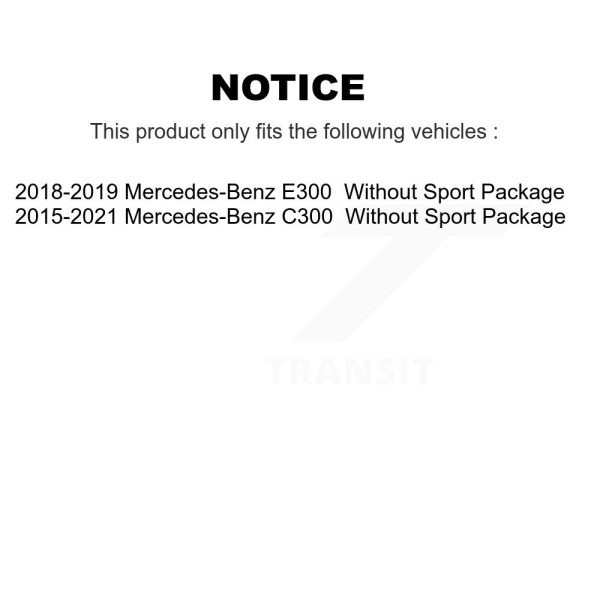 [Front] Disc Brake Rotor 8-TQ8327 For Mercedes-Benz C300 E300 - Image 2