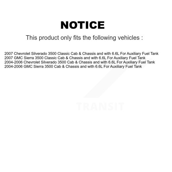 Fuel Pump Module Assembly AGY-00310734 For GMC Chevrolet Sierra 3500 Classic - Image 2