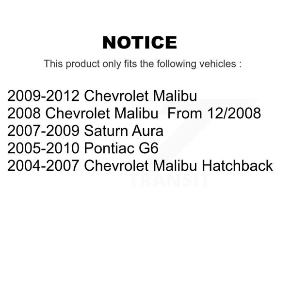 Fuel Tank Strap AGY-01110299 For Chevrolet Malibu Pontiac G6 Saturn Aura - Image 2