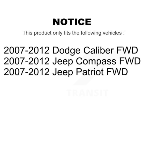 Fuel Tank Strap AGY-01110352 For Jeep Patriot Dodge Caliber Compass FWD - Image 2