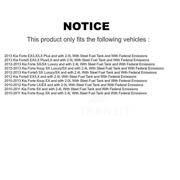 Fuel Pump Module Assembly AGY-4011471 For Kia Forte Koup Forte5 - Image 2