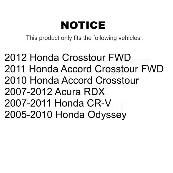 [Front] Ceramic Disc Brake Pads CMX-D1089 For Honda CR-V Odyssey Acura RDX - Image 2