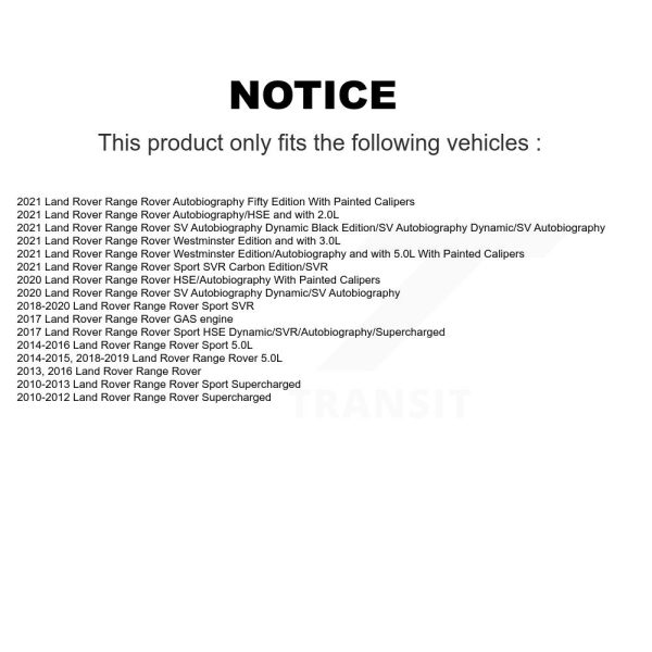 [Front] Ceramic Disc Brake Pads CMX-D1426 For Land Rover Range Sport - Image 2