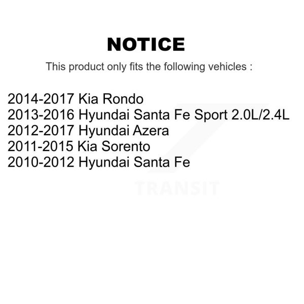 [Front] Ceramic Disc Brake Pads CMX-D1432 For Hyundai Santa Fe Sport Kia Sorento - Image 2
