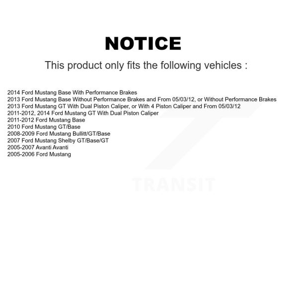 [Front] Ceramic Disc Brake Pads CMX-D1463 For Ford Mustang Avanti - Image 2