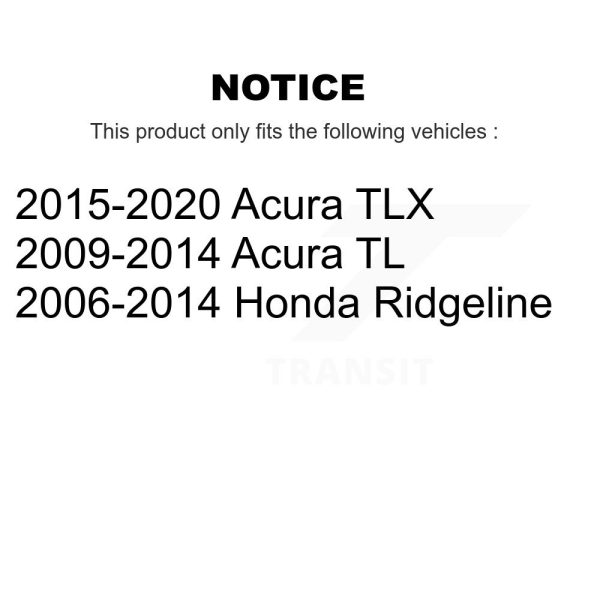 [Front] Ceramic Disc Brake Pads CMX-D1584 For Acura Honda Ridgeline TLX TL - Image 2