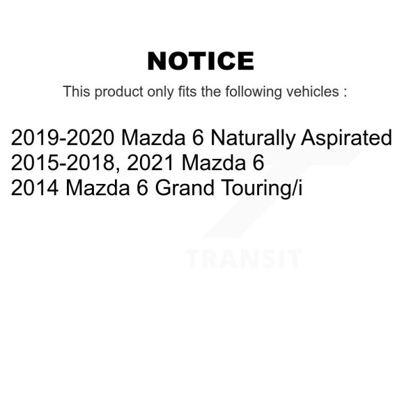 [Front] Ceramic Disc Brake Pads CMX-D1711 For Mazda 6 - Image 2