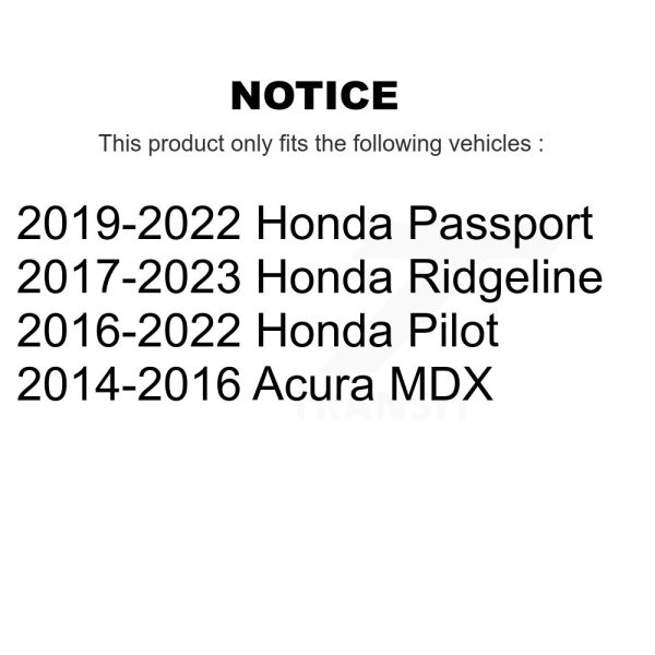 [Rear] Ceramic Disc Brake Pads CMX-D1724 For Honda Pilot Ridgeline Acura MDX - Image 2