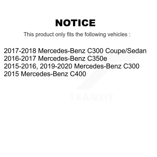 [Rear] Ceramic Disc Brake Pads CMX-D1795 For Mercedes-Benz C300 C400 C350e - Image 2