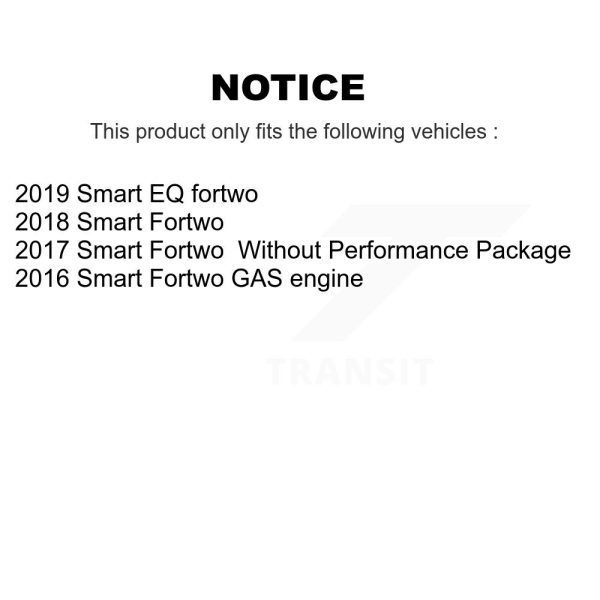 [Front] Ceramic Disc Brake Pads CMX-D1830 For Smart Fortwo EQ fortwo - Image 2